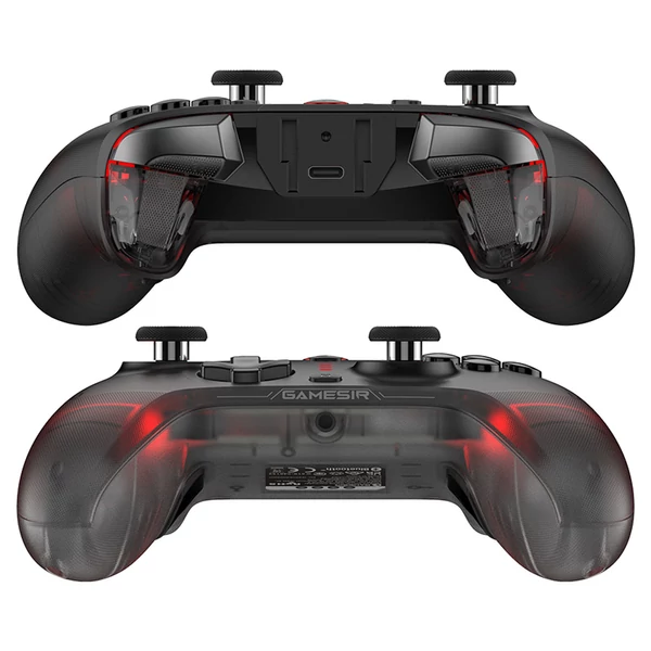 GameSir Cyclone 2 vezeték nélküli játékvezérlő – PC, Steam, Android, iOS, Switch kompatibilis, RGB, fekete