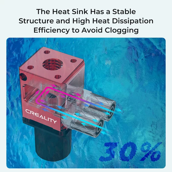 Creality Spider vízhűtéses kerámia hotend Ender-3, Ender-5, Ender-6, Ender-2 Pro és Ender-3 Max nyomtatókhoz