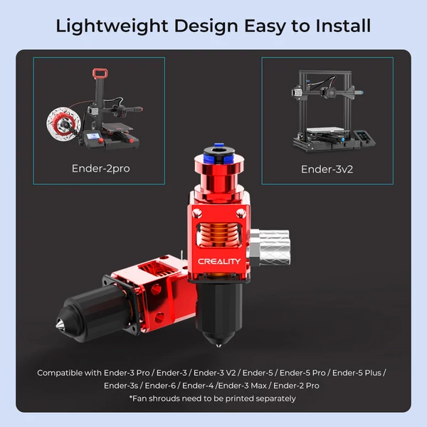 Creality Spider vízhűtéses kerámia hotend Ender-3, Ender-5, Ender-6, Ender-2 Pro és Ender-3 Max nyomtatókhoz