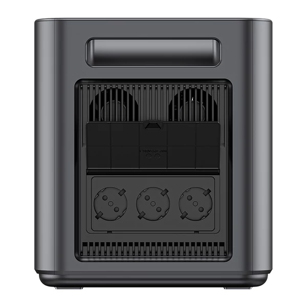 AFERIY P210 hordozható erőmű, 2400W AC kimenet, 2048Wh LiFePO4 akkumulátor, 13 csatlakozó, gyors töltés, napelem és app vezérlés
