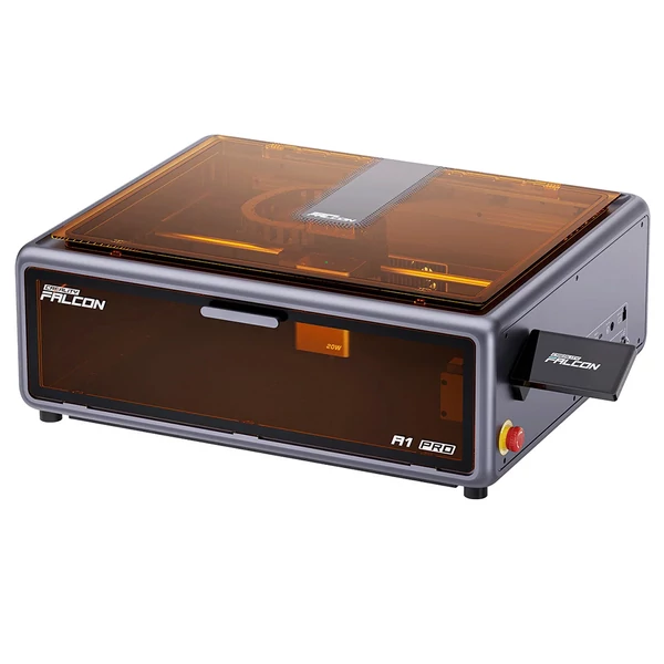 Creality Falcon A1 Pro 20W lézergravírozó és vágó, 600mm/s sebesség, AI kamera, 4,3" érintőkijelző, 358x268mm munkaterület