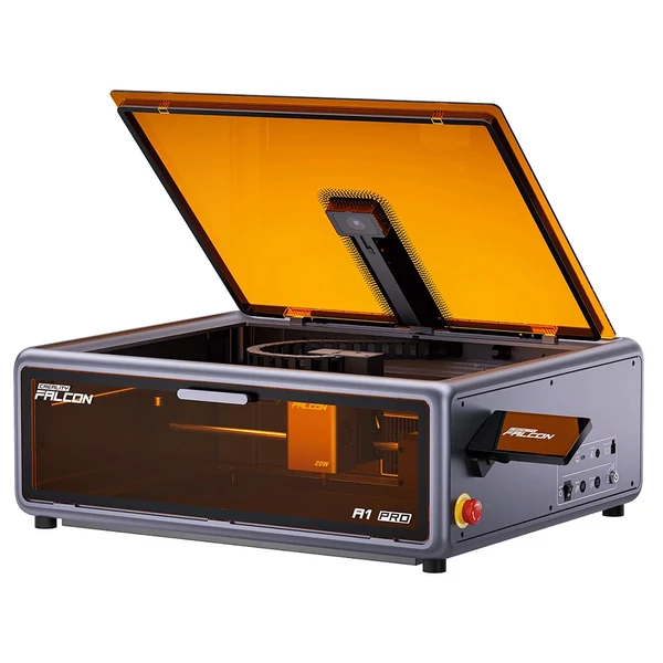 Creality Falcon A1 Pro 20W lézergravírozó és vágó, 600mm/s sebesség, AI kamera, 4,3" érintőkijelző, 358x268mm munkaterület