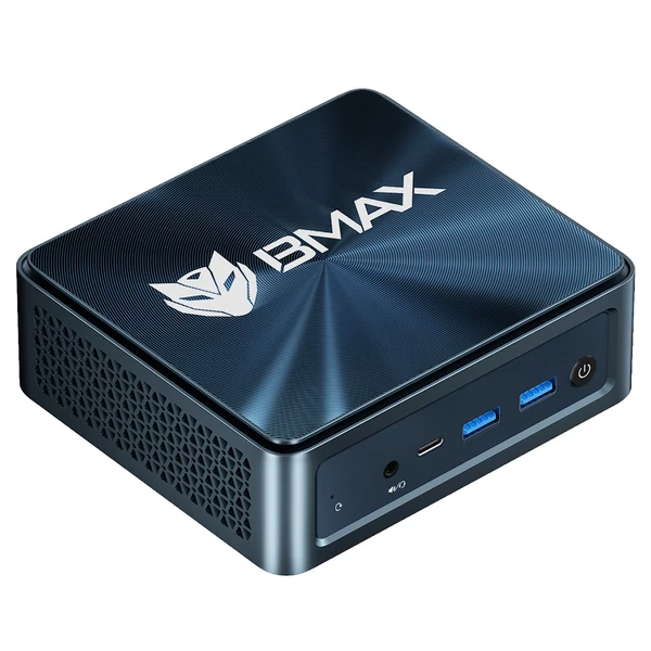 BMAX B10 Pro mini PC, Intel i7-13620H, 24GB RAM, 1TB SSD, tripla kijelző, WiFi 6, BT 5.2, HDMI, DP, Type-C