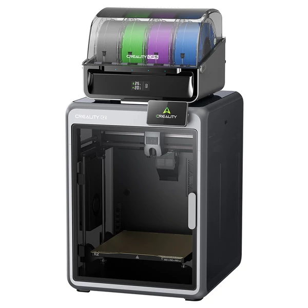 Creality K2 Combo 3D nyomtató CFS rendszerrel, akár 16 színű nyomtatás, 260×260×260 mm