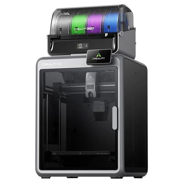 Creality K2 Combo 3D nyomtató CFS rendszerrel, akár 16 színű nyomtatás, 260×260×260 mm