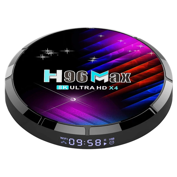 H96 Max X4 TV Box 4GB/32GB – Amlogic S905X4 Android 11 médialejátszó, 4K AV1, AC WiFi, Miracast, DLNA, AirPlay támogatással