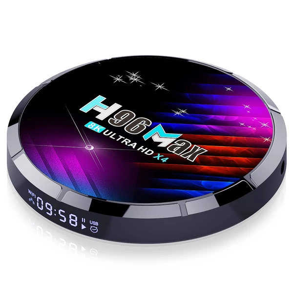 H96 Max X4 TV Box 4GB/32GB – Amlogic S905X4 Android 11 médialejátszó, 4K AV1, AC WiFi, Miracast, DLNA, AirPlay támogatással