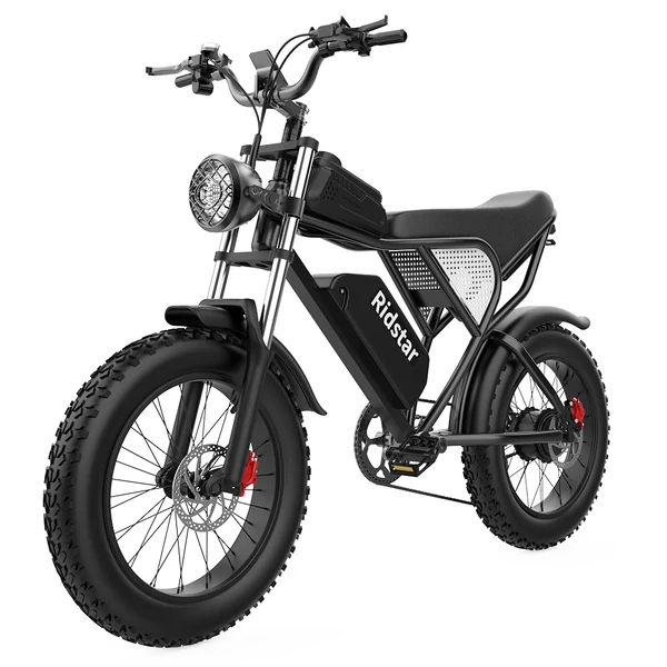 Ridstar Q20 elektromos kerékpár, 1000W motor, 20x4.0 zsíros gumi, 48V 20Ah kivehető akkumulátor, 48km/h, 120km hatótáv