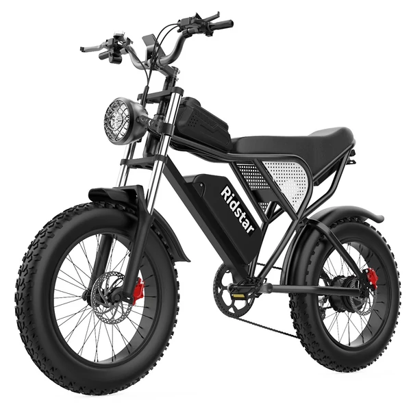 Ridstar Q20 elektromos kerékpár, 1000W motor, 20x4.0 zsíros gumi, 48V 20Ah kivehető akkumulátor, 48km/h, 120km hatótáv