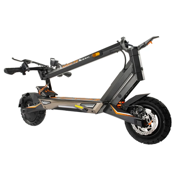 KuKirin T3 elektromos roller, 800W motor, 48V 15.6Ah akkumulátor, 10" kerék, 45km/h, 58km hatótáv, tárcsafék, négyrugós felfüggesztés