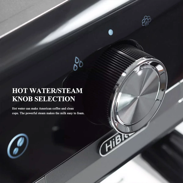 HiBREW H7 1550W kávégép, 19 bar, 2,8L víztartály, latte csésze, tamper és elektronikus mérleg kávéfőzőhöz﻿
