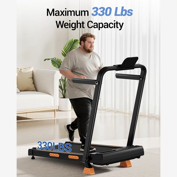 ROBORE X5F összecsukható futópad, 2.5 LE, 10 km/h, 150 kg teher, 14% dőlésszög, LED kijelző, távirányító