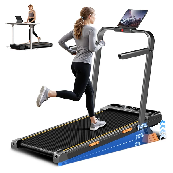 ROBORE X5F összecsukható futópad, 2.5 LE, 10 km/h, 150 kg teher, 14% dőlésszög, LED kijelző, távirányító