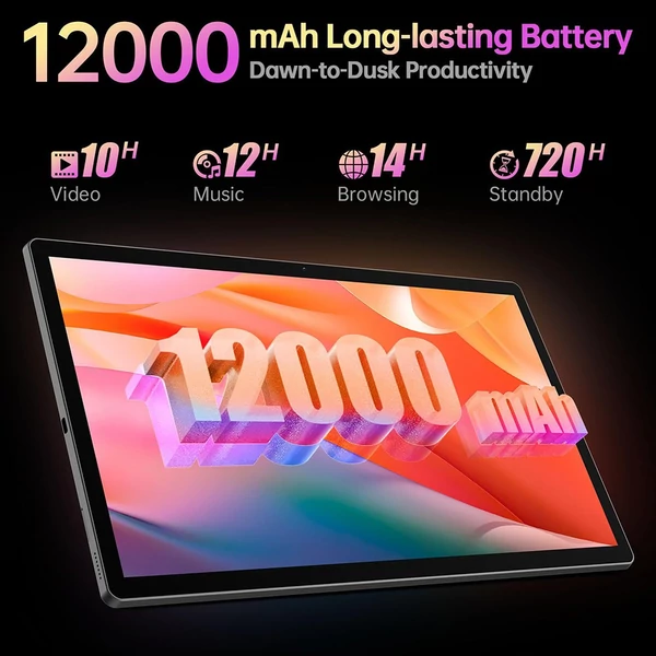MESWAO B3 Tablet 15,6" IPS, Helio G99, 6/128GB, Android 14, WiFi5 BT5.0, 12000mAh, 32+5MP kamera, 4 hangszóró - szürke