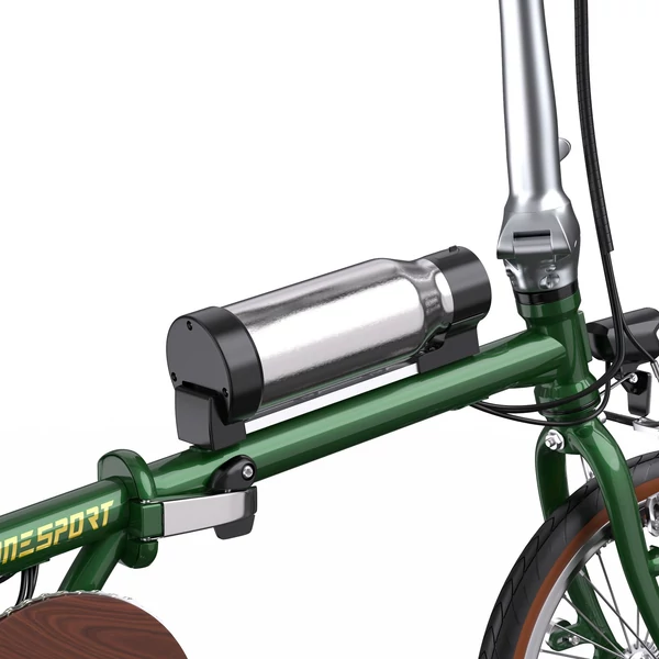 ONESPORT OT02 összecsukható elektromos bicikli, 250W, 36V 5.2Ah, 16” gumi, 25km/h, 25km hatótáv, V-fék - zöld﻿