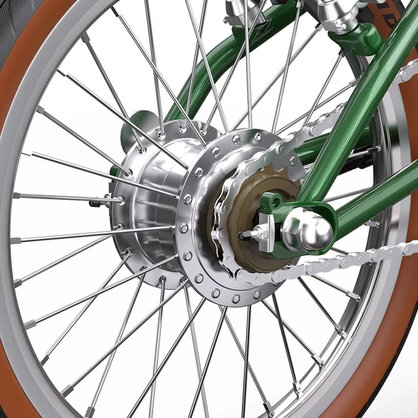 ONESPORT OT02 összecsukható elektromos bicikli, 250W, 36V 5.2Ah, 16” gumi, 25km/h, 25km hatótáv, V-fék - zöld﻿
