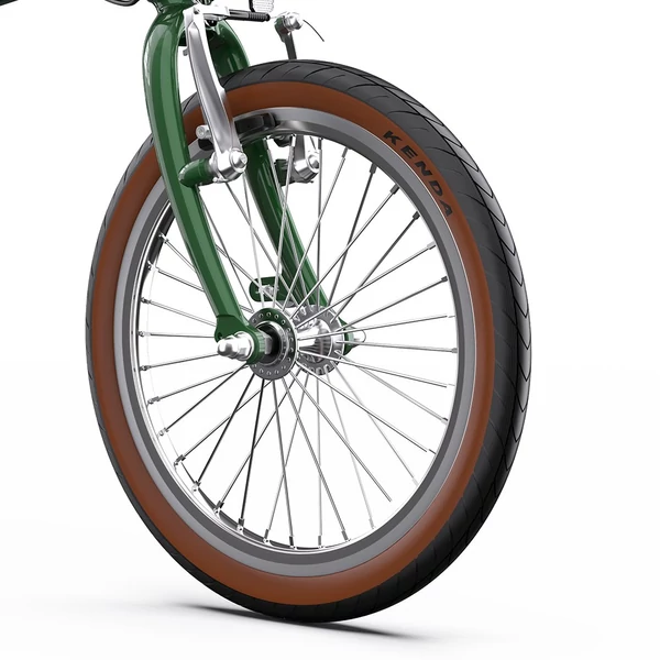 ONESPORT OT02 összecsukható elektromos bicikli, 250W, 36V 5.2Ah, 16” gumi, 25km/h, 25km hatótáv, V-fék - zöld﻿