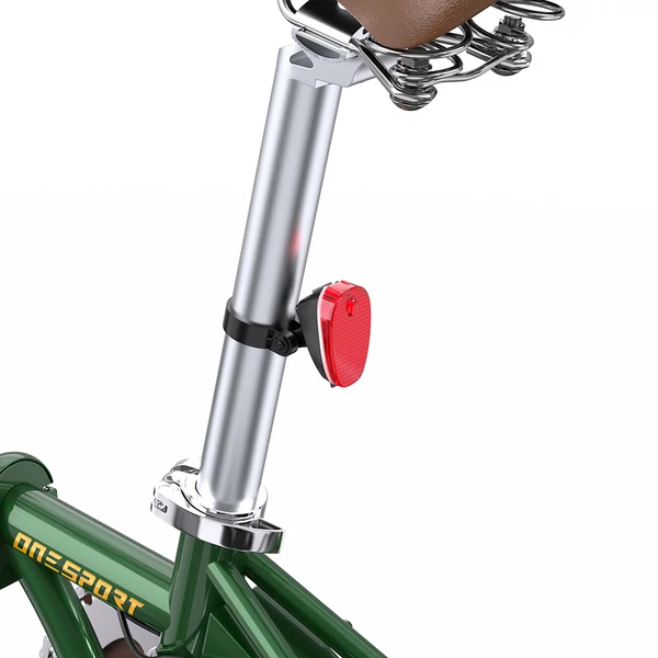 ONESPORT OT02 összecsukható elektromos bicikli, 250W, 36V 5.2Ah, 16” gumi, 25km/h, 25km hatótáv, V-fék - zöld﻿