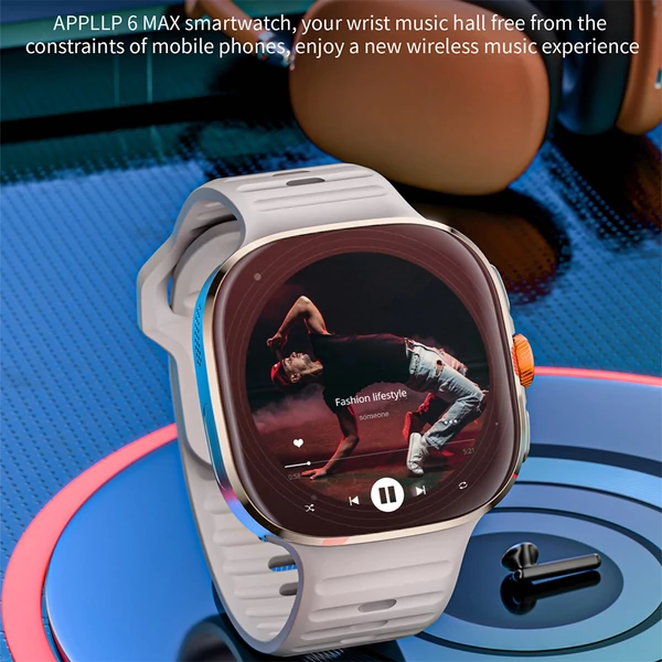 LOKMAT APPLLP 6 MAX okosóra, 3GB RAM, 32GB ROM, 2.16" AMOLED kijelző, 4G/5G LTE, GPS támogatás