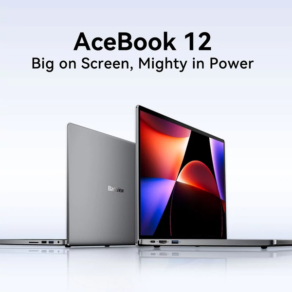 Blackview Acebook 12 laptop, 16" IPS, Intel i5, 16GB RAM, 512GB SSD, WiFi, Bluetooth, Type-C, HDMI, hosszú üzemidő