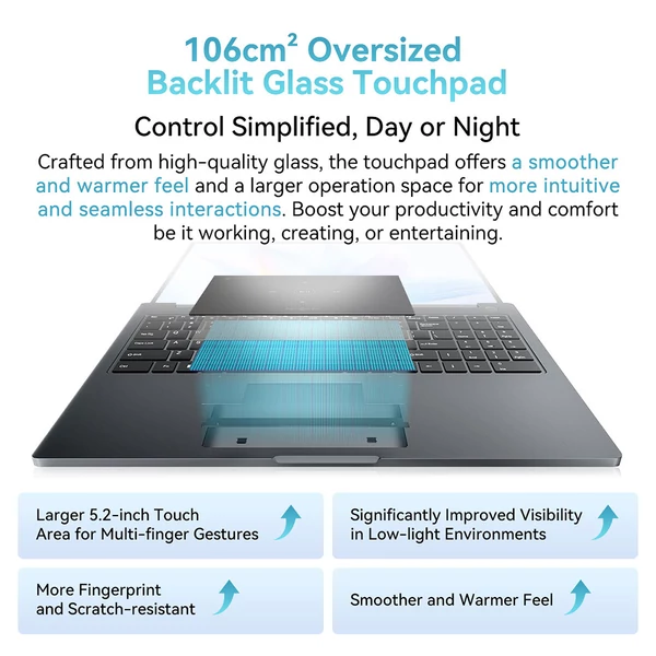 Blackview Acebook 12 laptop, 16" IPS, Intel i5, 16GB RAM, 512GB SSD, WiFi, Bluetooth, Type-C, HDMI, hosszú üzemidő