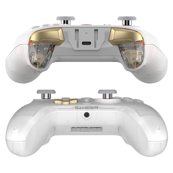 GameSir Cyclone 2 kontroller töltő dokkolóval, PC/Android/iOS/Switch kompatibilis, tri-mód, RGB, Bundle Edition - Fehér