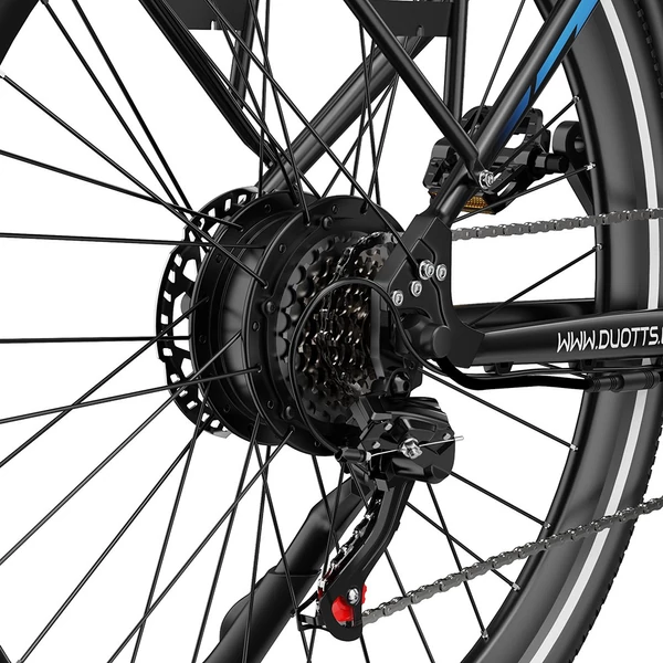 DUOTTS C29 Max elektromos kerékpár, 250W motor, 48V 18Ah akkumulátor, 29" kerekek, 25 km/h, 120 km hatótáv, hidraulikus tárcsafék, Shimano 7 sebesség
