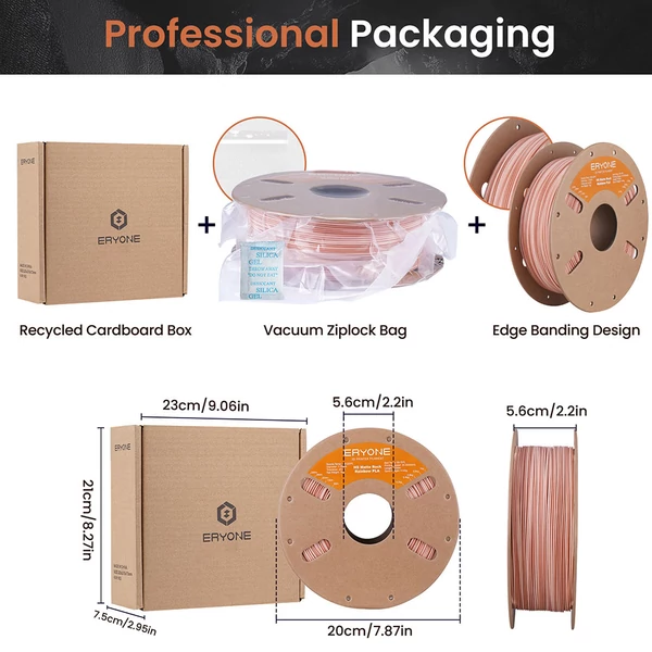 ERYONE﻿ nagysebességű PLA﻿ matt csavart filament 1kg – Navajo kerámia vörös