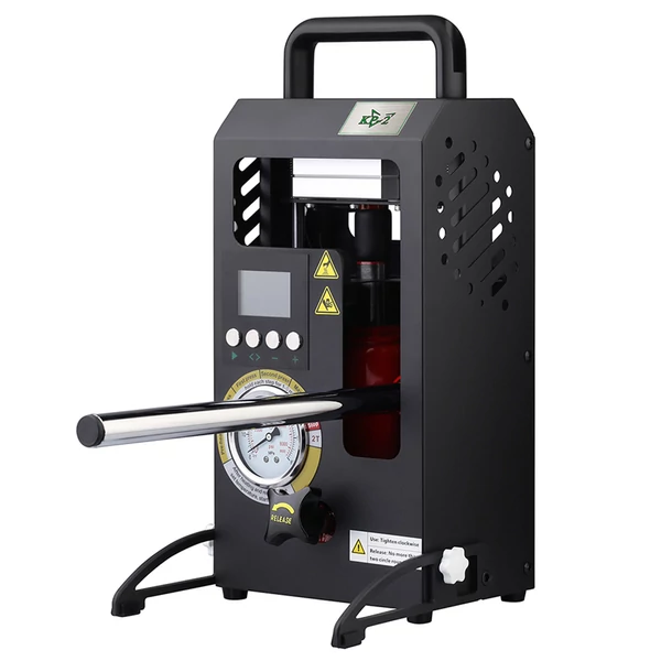 LTQ VAPOR KP-2 hőprés gép, 2 tonnás dupla fűtőlapos prés, állítható hőmérséklet-szabályozással