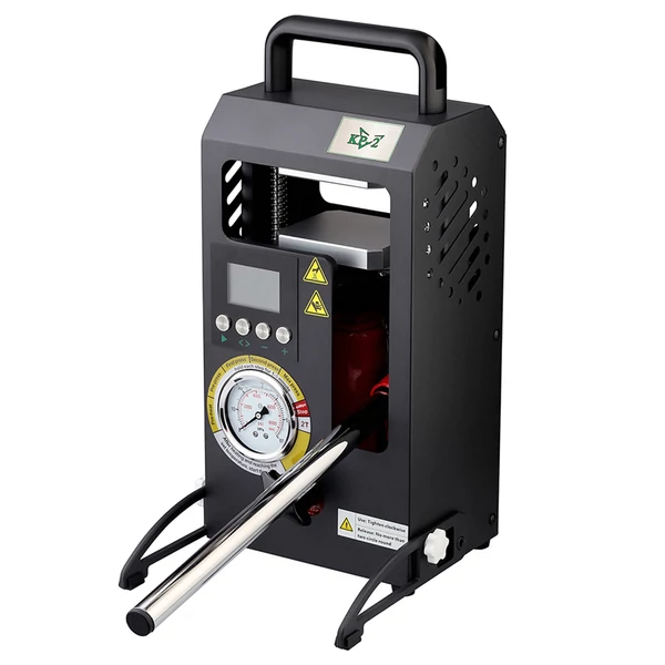 LTQ VAPOR KP-2 hőprés gép, 2 tonnás dupla fűtőlapos prés, állítható hőmérséklet-szabályozással