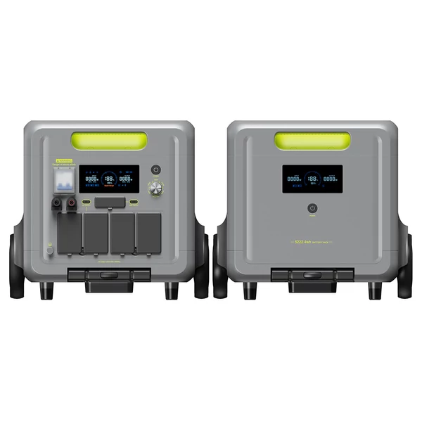 FOSSiBOT F7200 hordozható áramforrás, 5222Wh, 7200W, LiFePO4 akkumulátor, napelemes generátor otthonra, kempinghez, vészhelyzetre