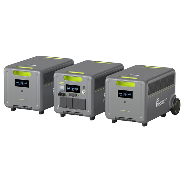 FOSSiBOT F7200 hordozható áramforrás, 5222Wh, 7200W, LiFePO4 akkumulátor, napelemes generátor otthonra, kempinghez, vészhelyzetre