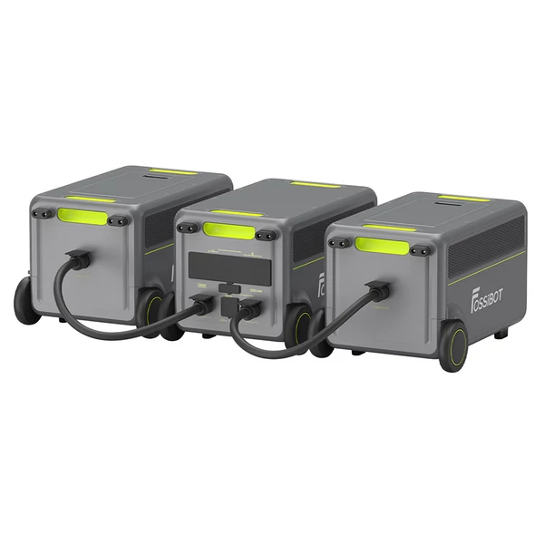 FOSSiBOT F7200 hordozható áramforrás, 5222Wh, 7200W, LiFePO4 akkumulátor, napelemes generátor otthonra, kempinghez, vészhelyzetre