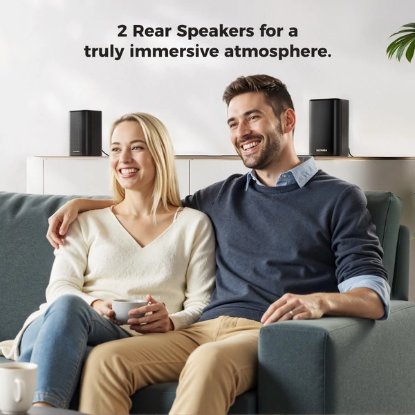 Ultimea Skywave F40 5.1.2 soundbar, Dolby Atmos, 400W, Bluetooth 5.4, vezeték nélküli mélynyomó, app vezérlés, házimozihoz