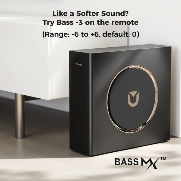 Ultimea Skywave F40 5.1.2 soundbar, Dolby Atmos, 400W, Bluetooth 5.4, vezeték nélküli mélynyomó, app vezérlés, házimozihoz