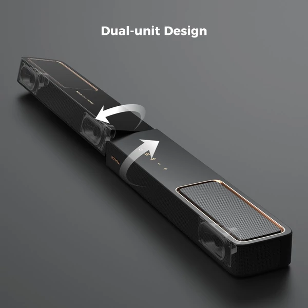 Ultimea Skywave F40 5.1.2 soundbar, Dolby Atmos, 400W, Bluetooth 5.4, vezeték nélküli mélynyomó, app vezérlés, házimozihoz