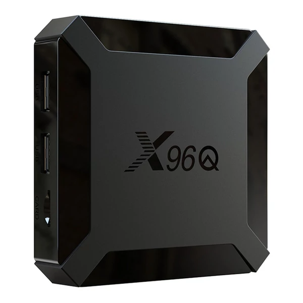 X96Q Allwinner H313 4K Android TV Box, 2GB RAM 16GB tárhely, WiFi, HDMI, AV, RJ45, USB