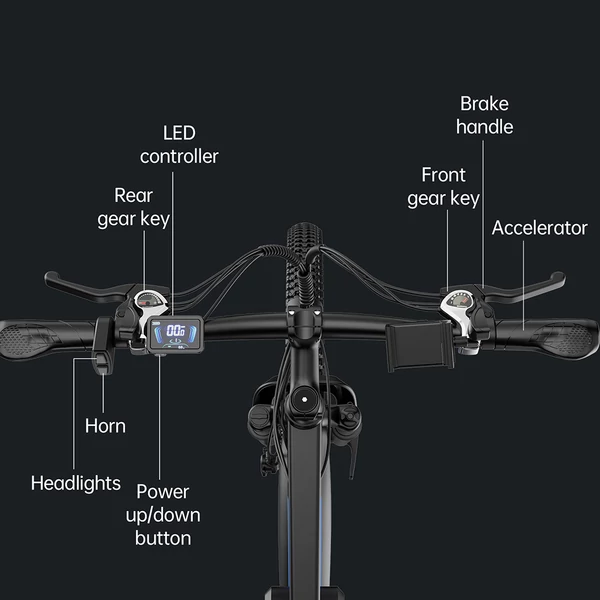 Ridstar S29 Pro elektromos kerékpár 1000W, 48V 21Ah akkumulátor, 29” kerék, 48 km/h, 90 km hatótáv, tárcsafék, teleszkóp, Shimano 21 fokozat
