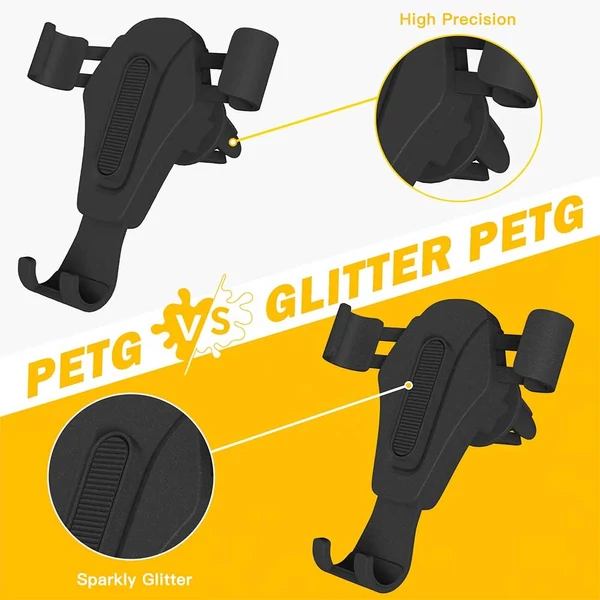 5 kg ERYONE fekete PETG filament 1,75 mm 3D nyomtatóhoz 