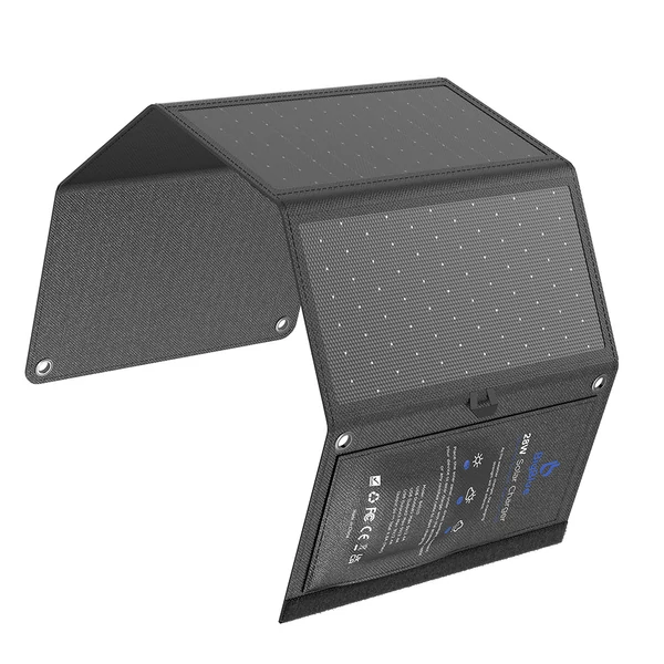 BigBlue SolarPowa 28W Napelem - 25,4% Hatásfok, USB-A/C Okos Töltés, Kültéri/Kemping