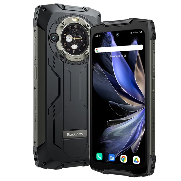 Blackview BV9300 Pro Strapabíró Okostelefon | 12/256GB, 15080mAh, 120Hz, 100LM Lámpa, 64MP Kamera, NFC, IP68/IP69K