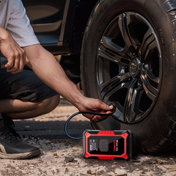 GOOLOO A3 3000A indítássegítő és 150PSI kompresszor (35L/perc). Powerbank és LED kijelző. 9L benzin/6.5L dízel motorokhoz