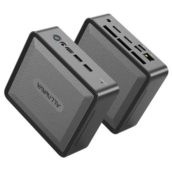 ALLIWAVA U58 mini PC, AMD Ryzen 7 5825U, 16GB RAM 512GB SSD, 3x4K kijelző, WiFi 6E, BT 5.2 asztali számítógép