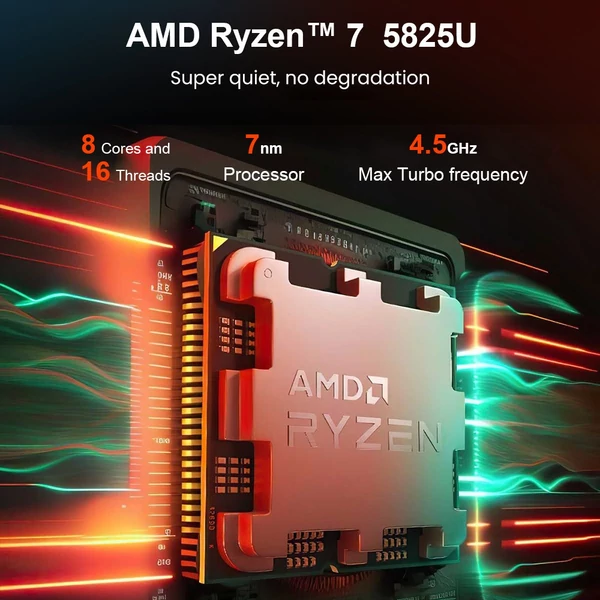 Ninkear A15 Plus laptop, 15.6" FHD, AMD Ryzen 7 5825U, 16GB RAM, 1TB SSD, WiFi 6, ujjlenyomat-olvasó, 5500mAh, Type-C, HDMI, Bluetooth 5.2 - Szürke