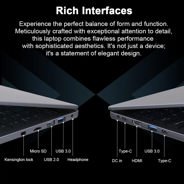 Ninkear A15 Plus laptop, 15.6" FHD, AMD Ryzen 7 5825U, 16GB RAM, 1TB SSD, WiFi 6, ujjlenyomat-olvasó, 5500mAh, Type-C, HDMI, Bluetooth 5.2 - Szürke