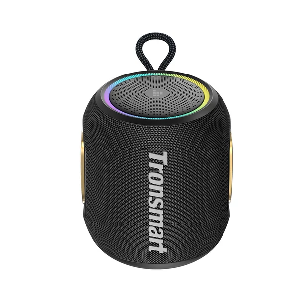Tronsmart T8 Mini hordozható kültéri hangszóró, 16W teljesítmény, 20 órás üzemidő, IPX7 vízálló – Fekete