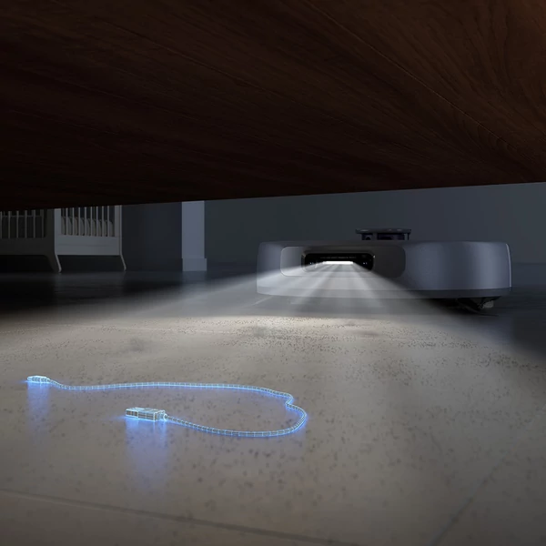 Narwal Freo Z Ultra robotporszívó feltörlővel, 12 000 Pa szívóerő, önürítő állomás, felemelhető mop, gubancmentes kefe - szürke