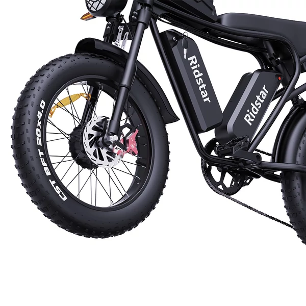 Ridstar Q20 elektromos kerékpár 1000W motorral, 20x4.0 fat tire, 48V 20Ah kivehető akkumulátor, 48 km/h, 120 km hatótáv