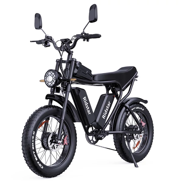 Ridstar Q20 elektromos kerékpár 1000W motorral, 20x4.0 fat tire, 48V 20Ah kivehető akkumulátor, 48 km/h, 120 km hatótáv