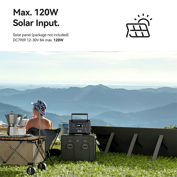 Flashfish T300Pro hordozható erőmű: 230Wh, 300W (600W peak), LiFePO4 akku, tiszta szinuszos AC, 100W PD USB-C, UPS funkció és LED lámpa